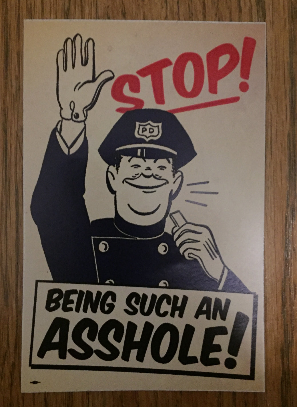 STOP BEING SUCH AN ASSHOLE! magnet